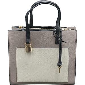 NWT Marc Jacobs Women's Loam Soil Multi/Gold Hardware Grind Colorblock Mini Tote
